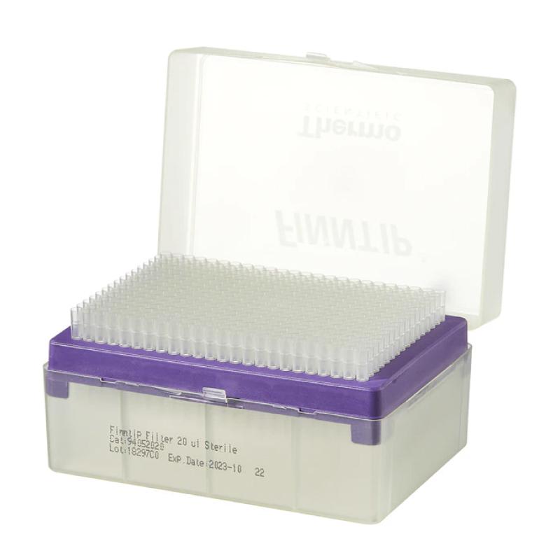 Наконечники Finntip™ Thermo Scientific™ об'ємом 20 мкл, стерильні, для ПЛР, в штативі, 10х384 шт./упаковка